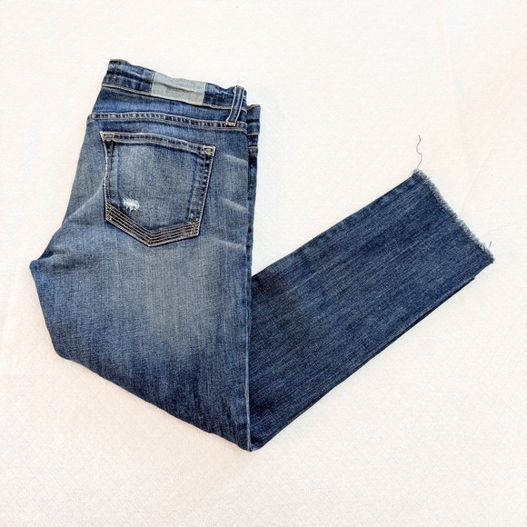 Elizabeth and James Gibson Ripped Denim Jeans Raw Hem Size 29 - Picture 7 of 7